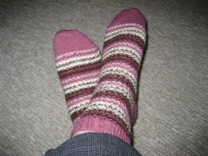 Completed Neapolitan Socks